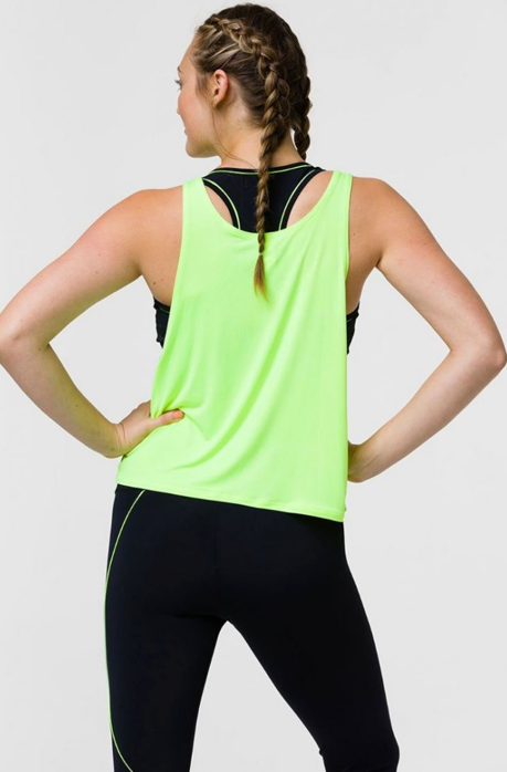 Image Title Onzie Tone Top - Neon Yellow